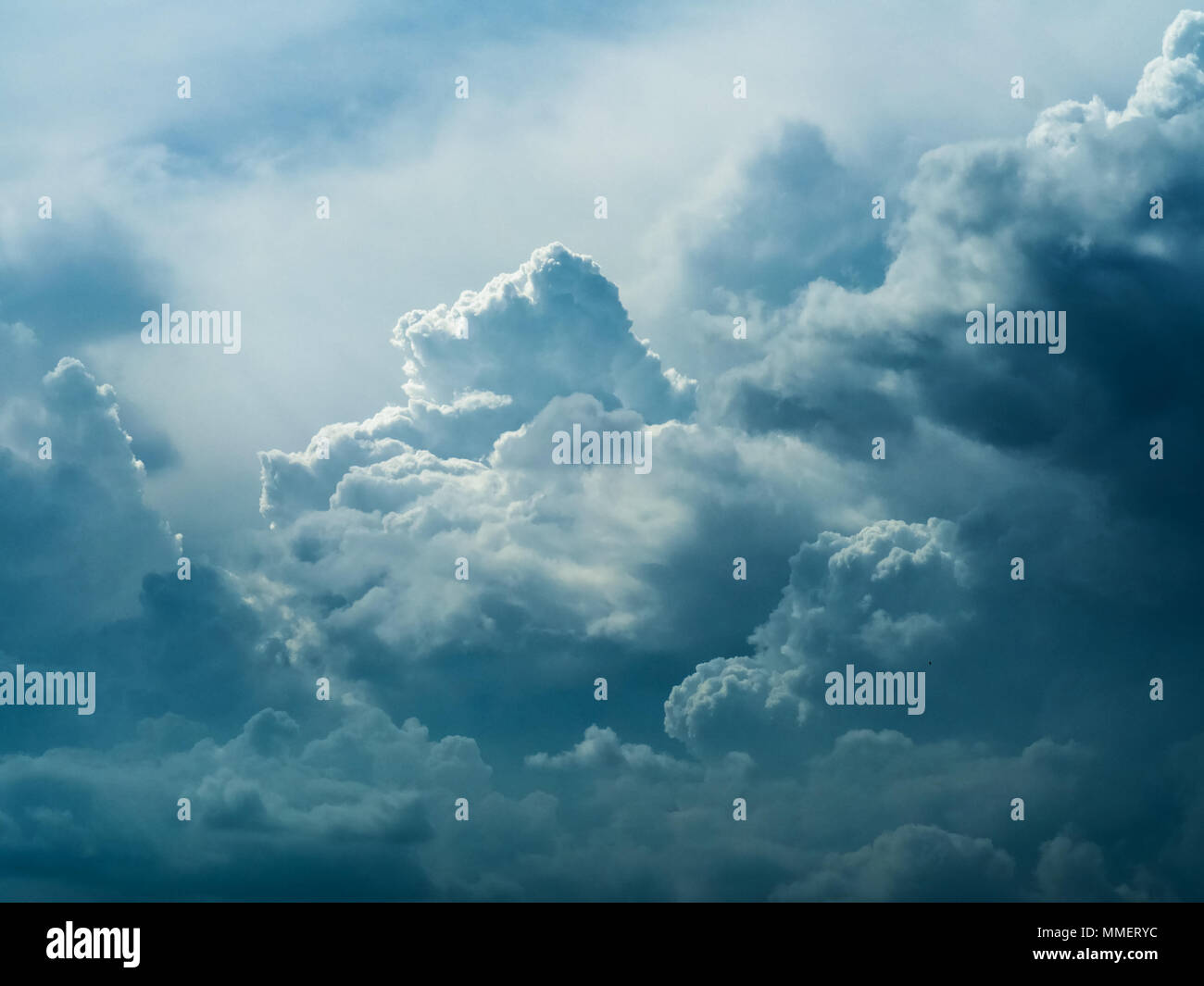 Beautiful breathtaking large scale Cloud Formation Cloudscape Panorama Panoramic Stock Photo