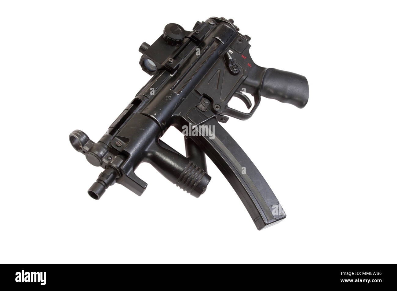 submachine gun MP5 isolated Stock Photo - Alamy