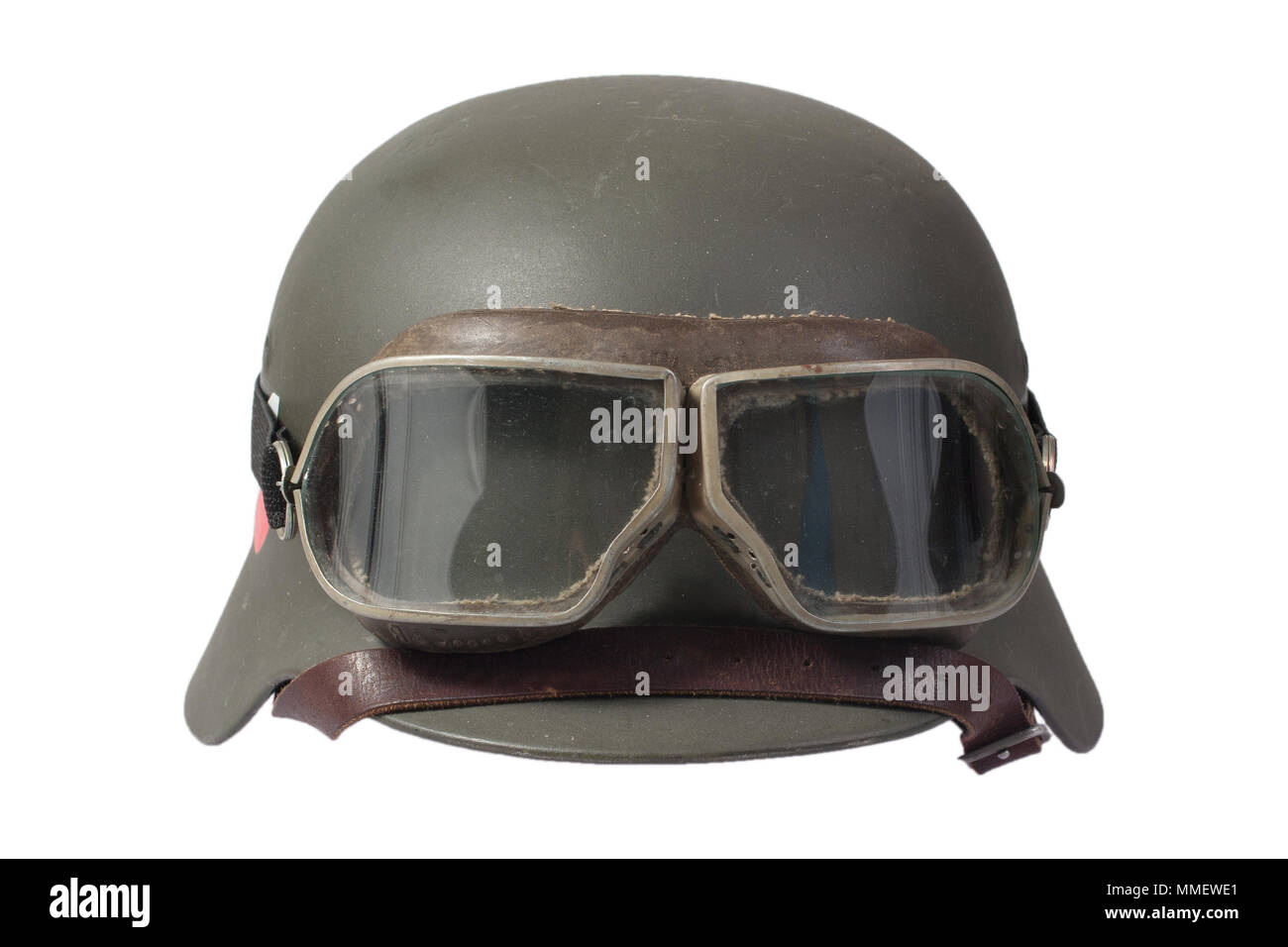 German helmet store with goggles