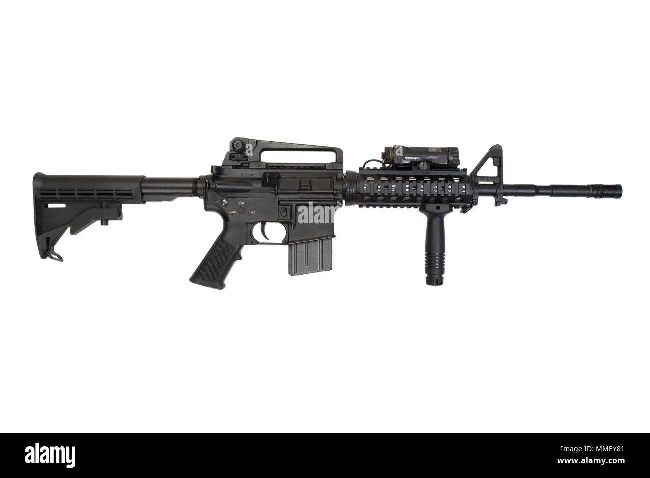 specops rifle isolated on a white background Stock Photo