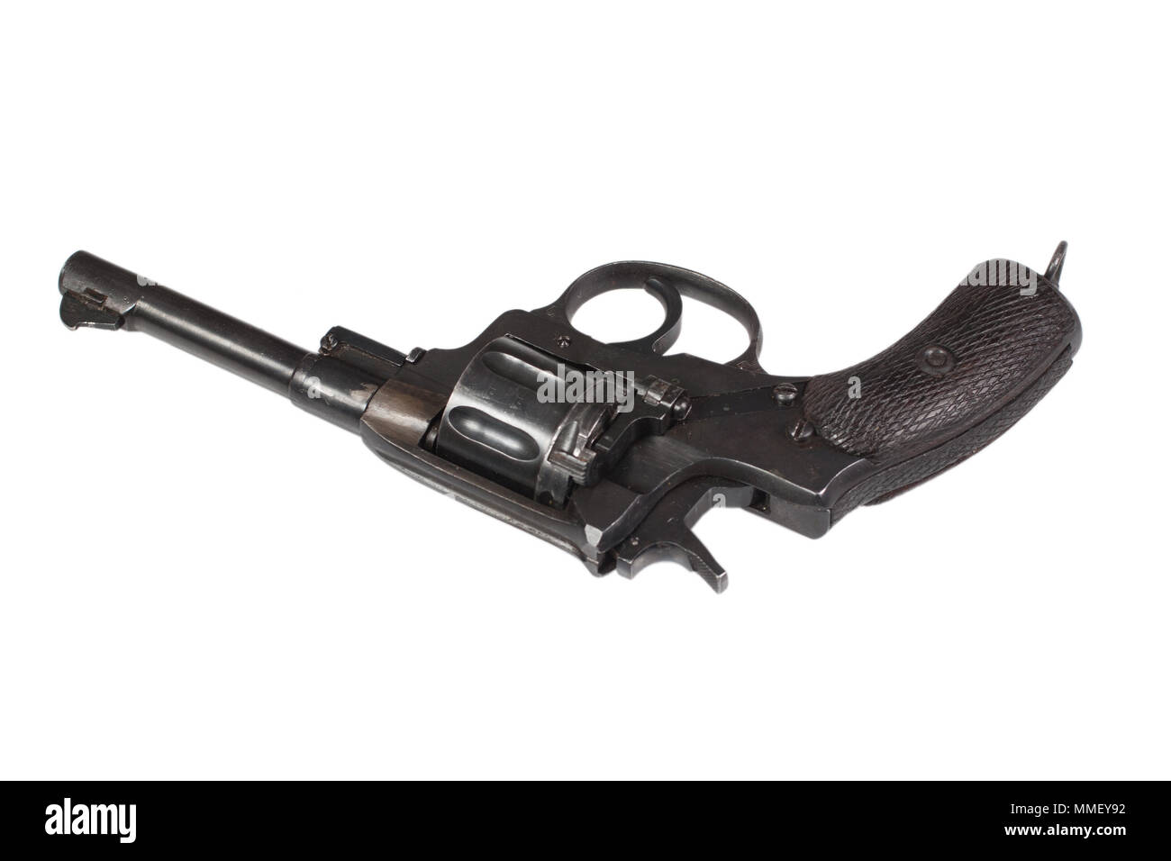 revolver gun isolated on a white background Stock Photo - Alamy