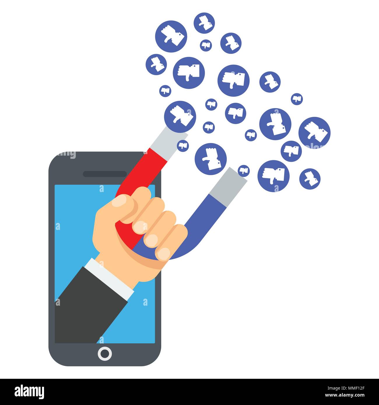 attraction of like Stock Vector Image & Art - Alamy