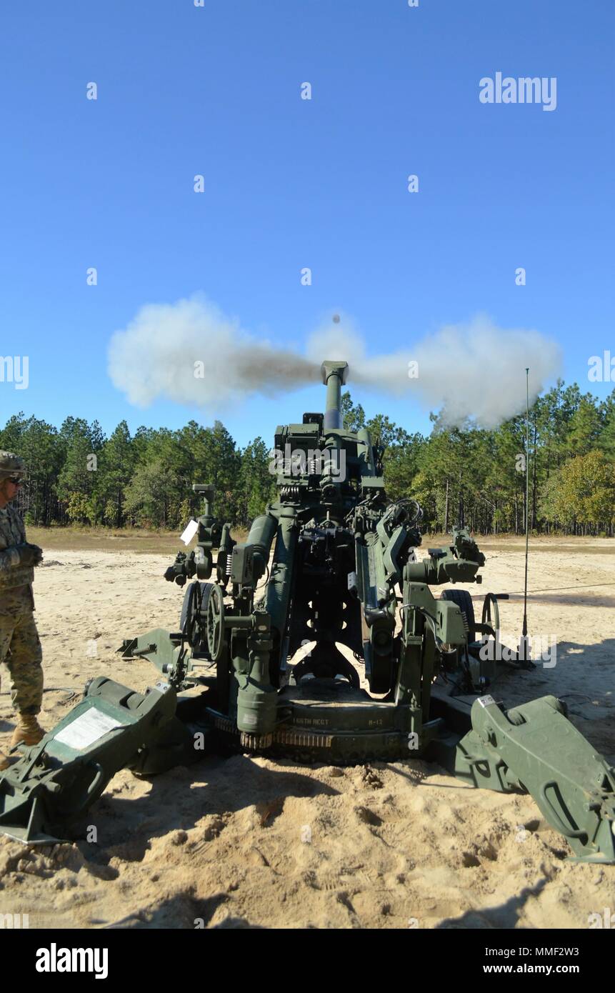 FORT BRAGG, N.C. On the artillery firing line, deep in the southern