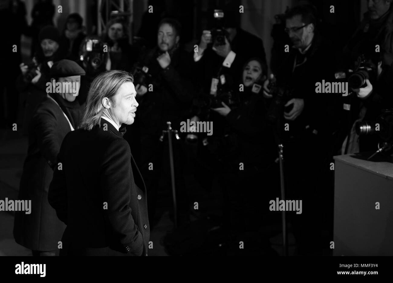 Brad Pitt attends the 2012 Orange British Academy Film Awards at The Royal Opera House, Covent Garden, London, 12 February 2012, --- Image by © Paul Cunningham Stock Photo