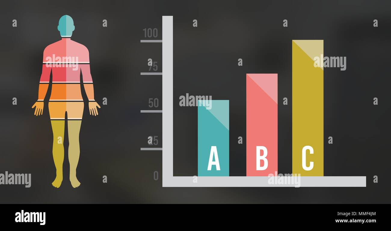 Human Body Chart statistics Stock Photo - Alamy