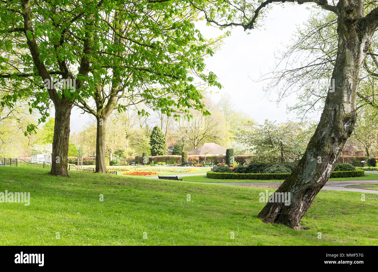 Victoria Park in Ilkeston, Derbyshire, UK Stock Photo Alamy