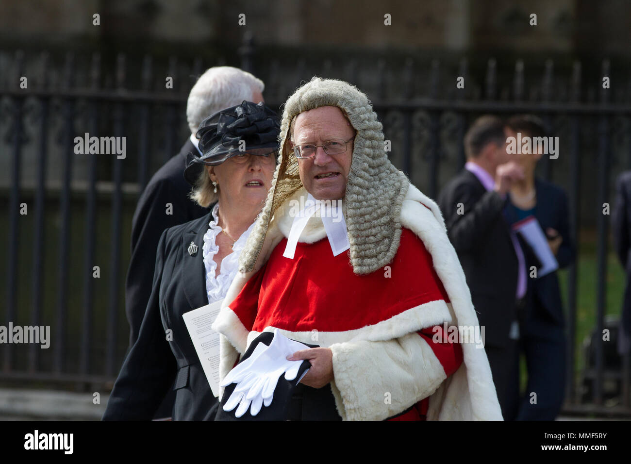 Lord Chancellor's Breakfast. Judges walk from Westminster Abbey to the
