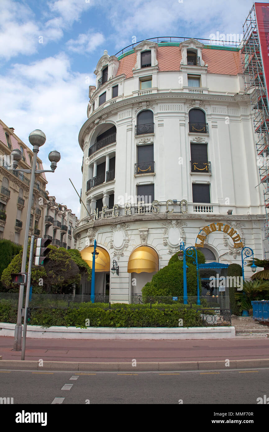 La Rotonde, luxury restaurant of hotel Necresco, Promenade des Anglais, Nice, Côte d’Azur, Alpes-Maritimes, South France, France, Europe Stock Photo