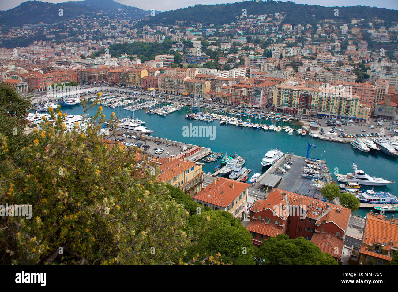 Hafen von Nizza, Côte d’Azur, Alpes-Maritimes, Suedfrankreich, Frankreich | Harbour of Nice, Côte d’Azur, Alpes-Maritimes, South France, France Stock Photo