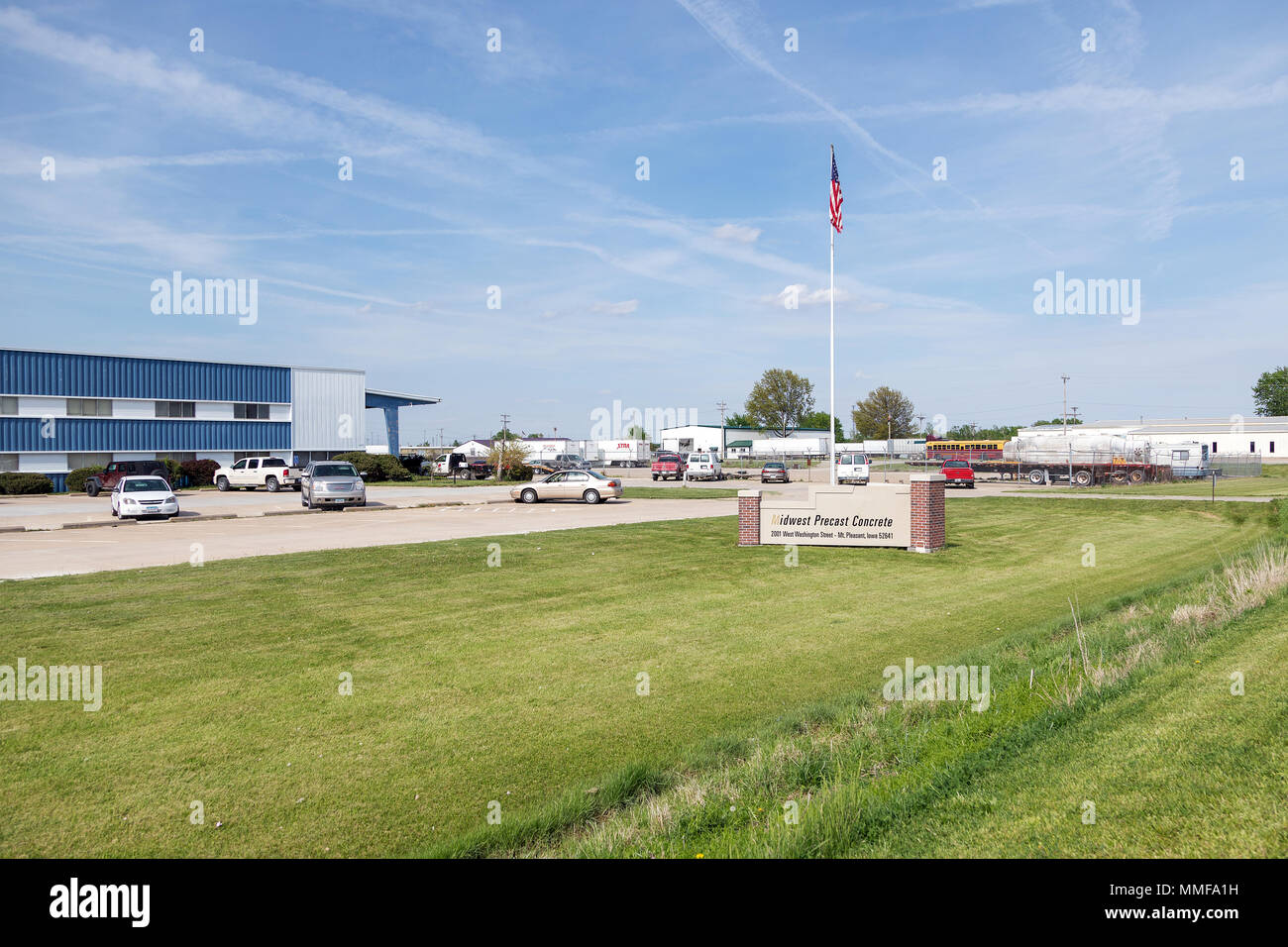 Mount Pleasant, Iowa, 10th May, 2018. Midwest Precast Concrete of Mount