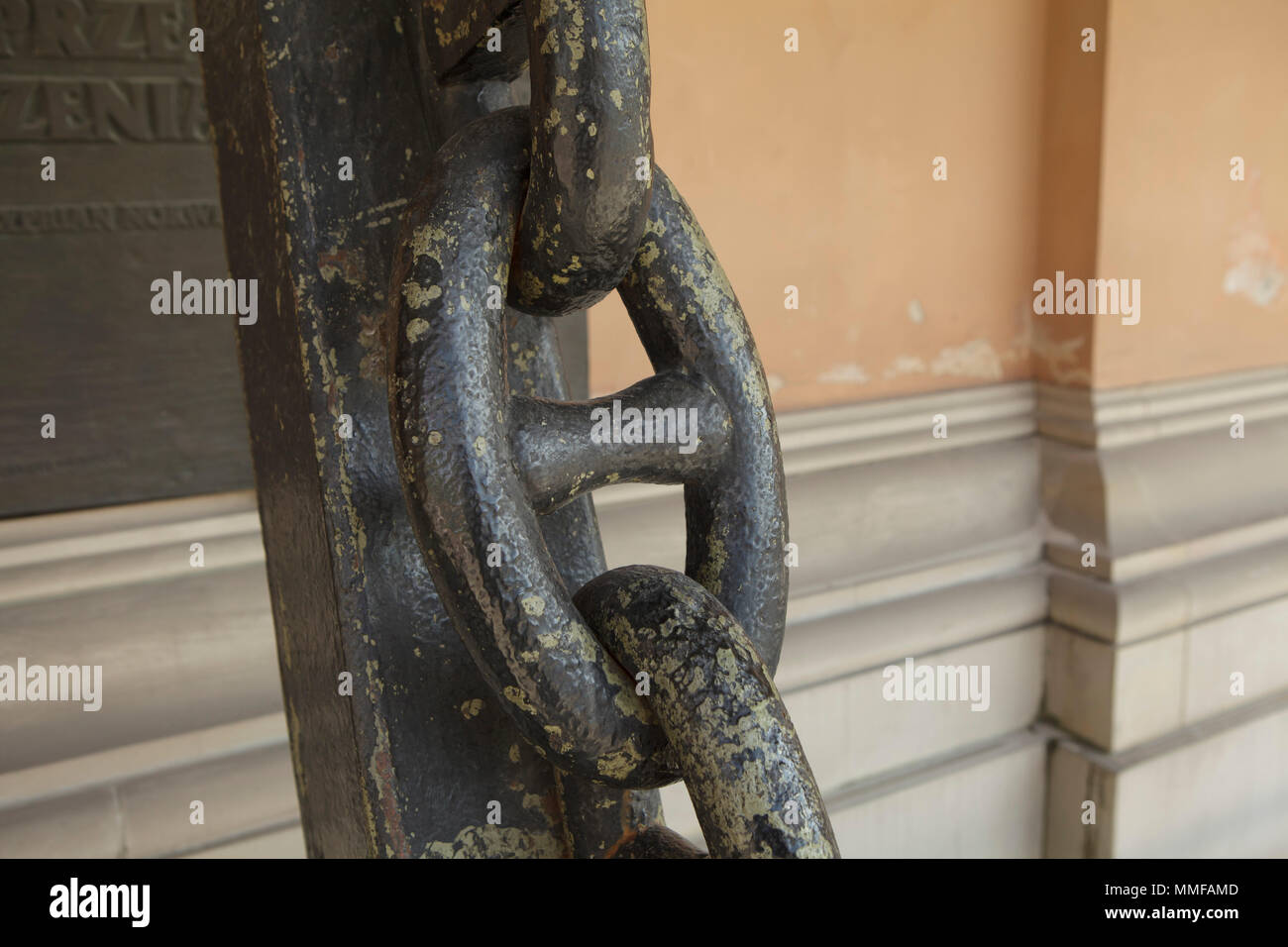 big steel chain link Stock Photo Alamy
