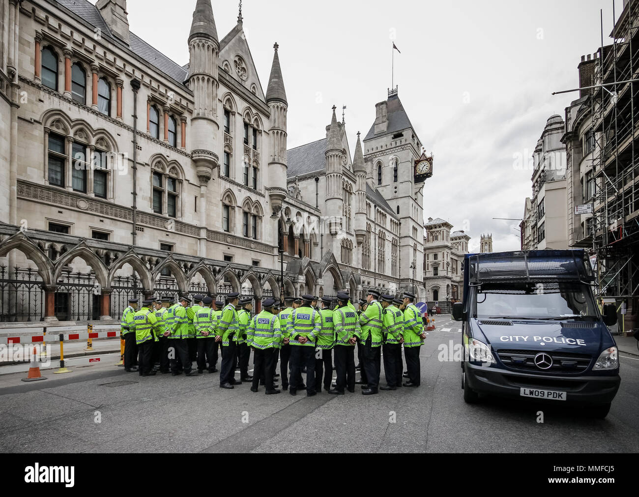 Protest in support of Legal Aid by UK Uncut campaign movement. London, UK. Stock Photo