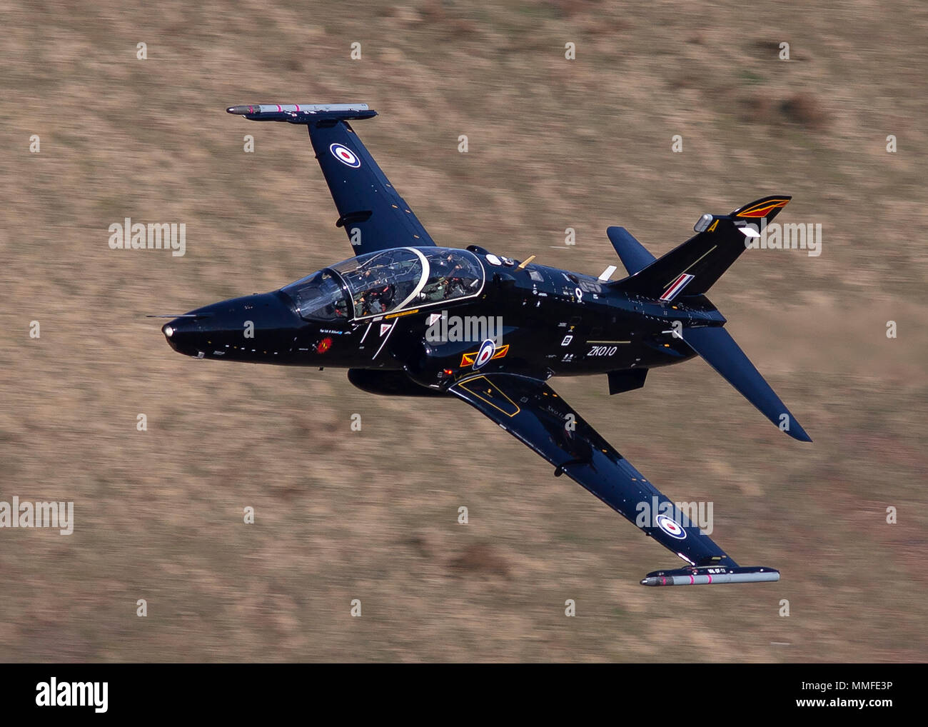 RAF Hawk low level Stock Photo