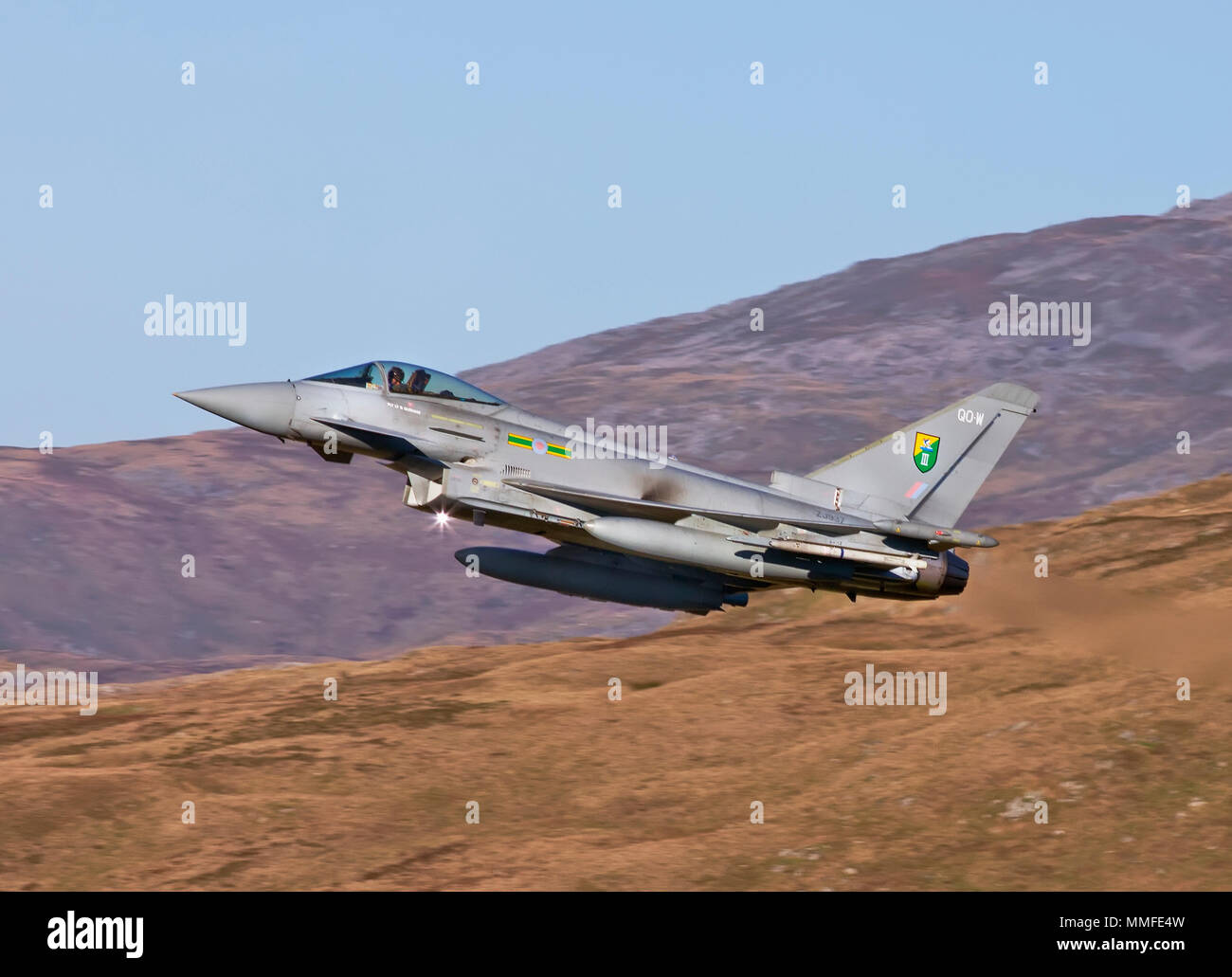 RAF Typhoon low level Stock Photo
