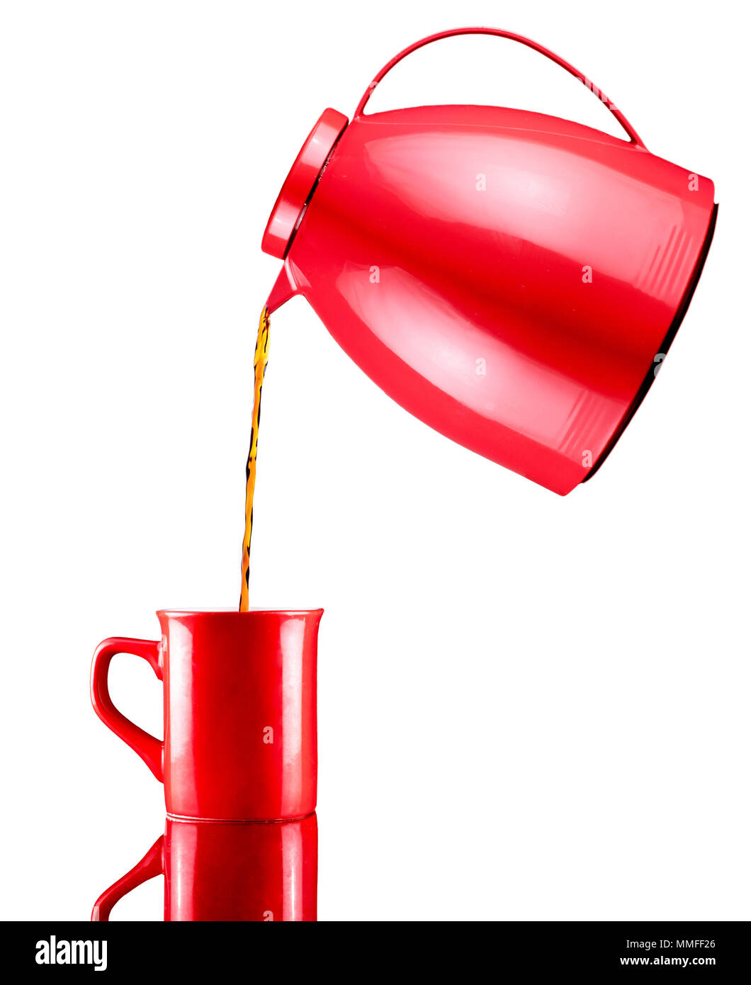 Moka pot pouring coffee Cut Out Stock Images & Pictures Alamy