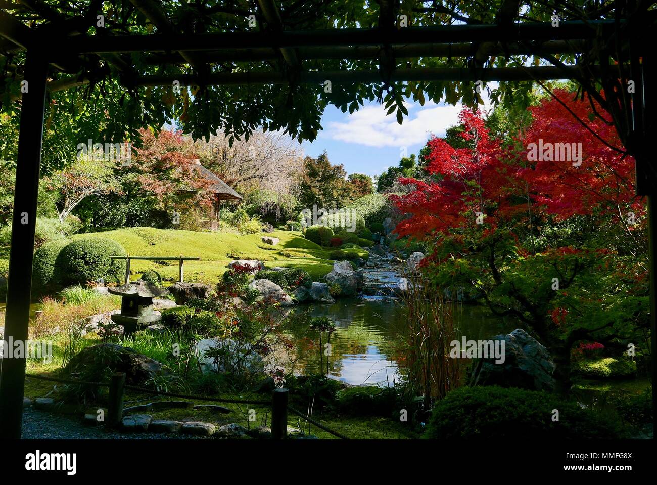 Taizo-in temple garden on Kyoto Stock Photo