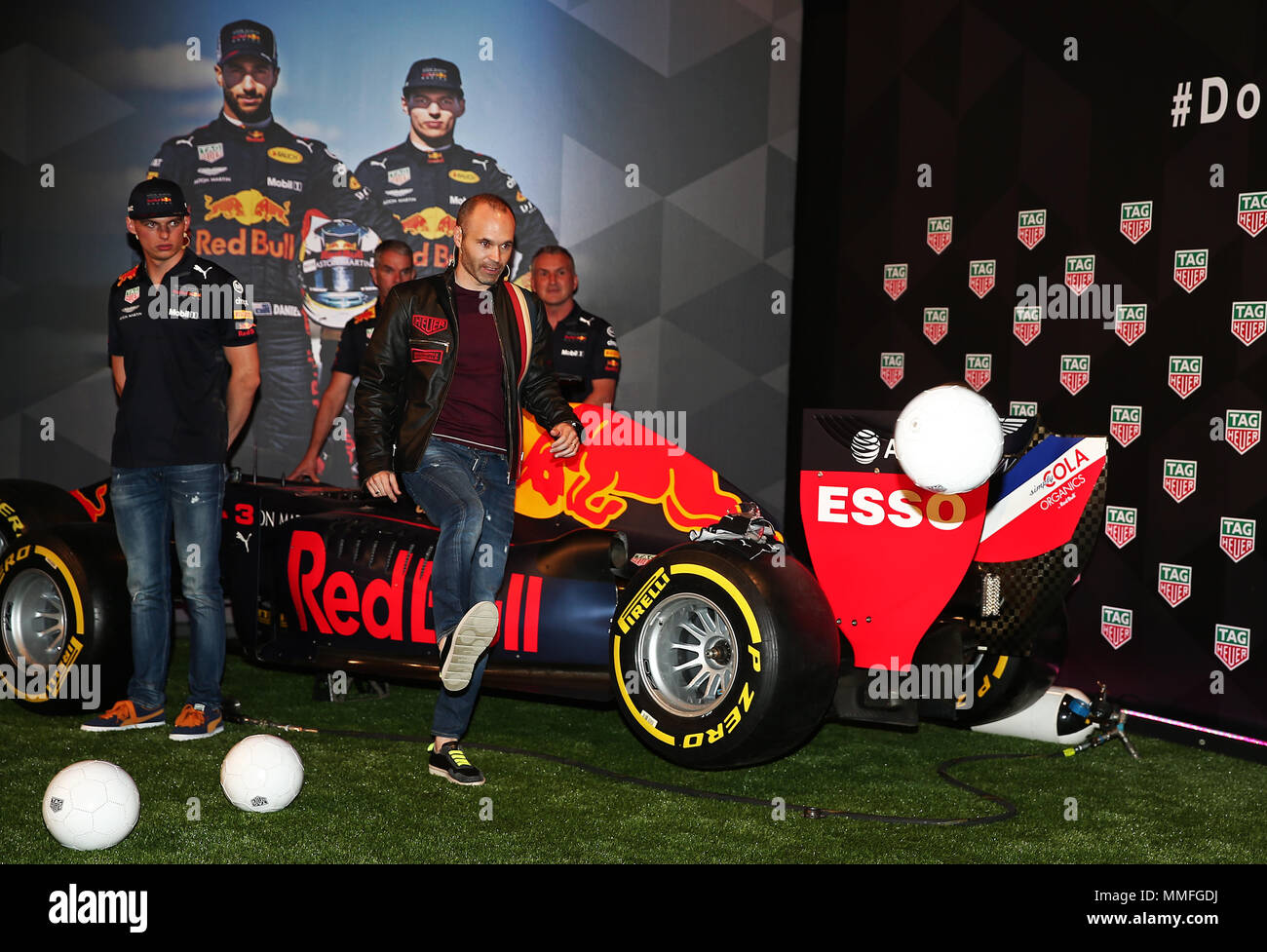 Barcelona 10th May 18 Spain Andres Iniesta And Max Verstappen During The Aston Martin Red Bull Racing Heuer In Barcelona On 5th May 18 Photo Joan Valls Urbanandsport Cordon Press Stock Photo Barcelona 10th May 18 Spain Andres Iniesta And Max Verstappen During The Aston Martin Red Bull Racing Heuer In Barcelona On 5th May 18 Photo Joan Valls Urbanandsport Cordon Press Stock Photo