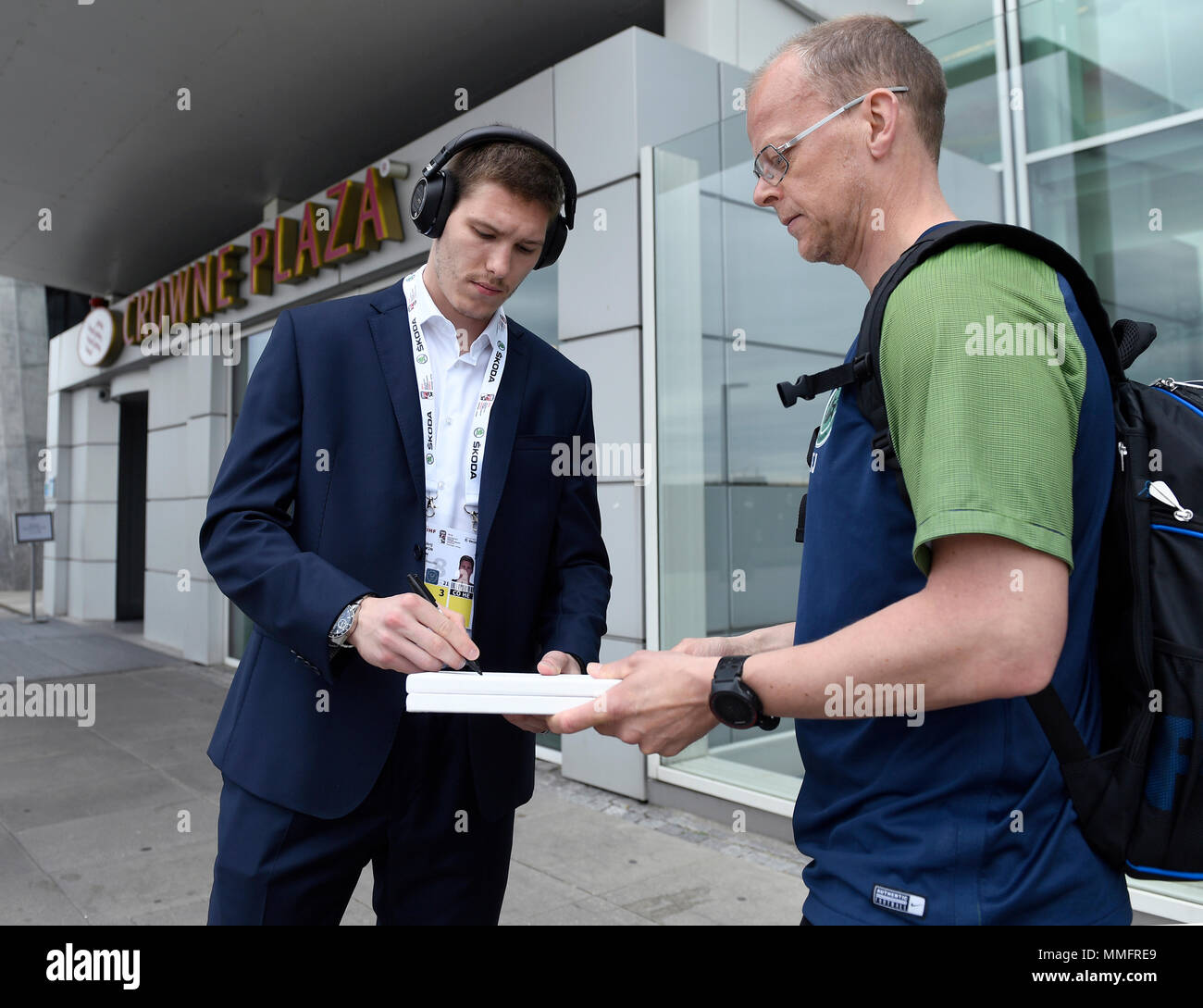 Copenhagen, Denmark. 11th May, 2018. Czech ice hockey player Dmitrij