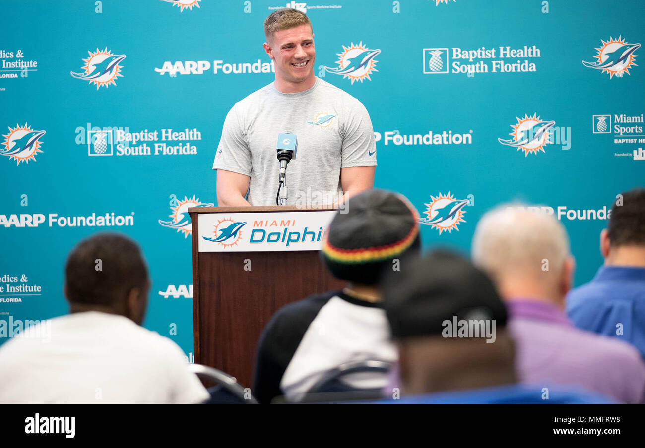 Davie, Florida, USA. 11th May, 2018. Miami Dolphins linebacker Quentin
