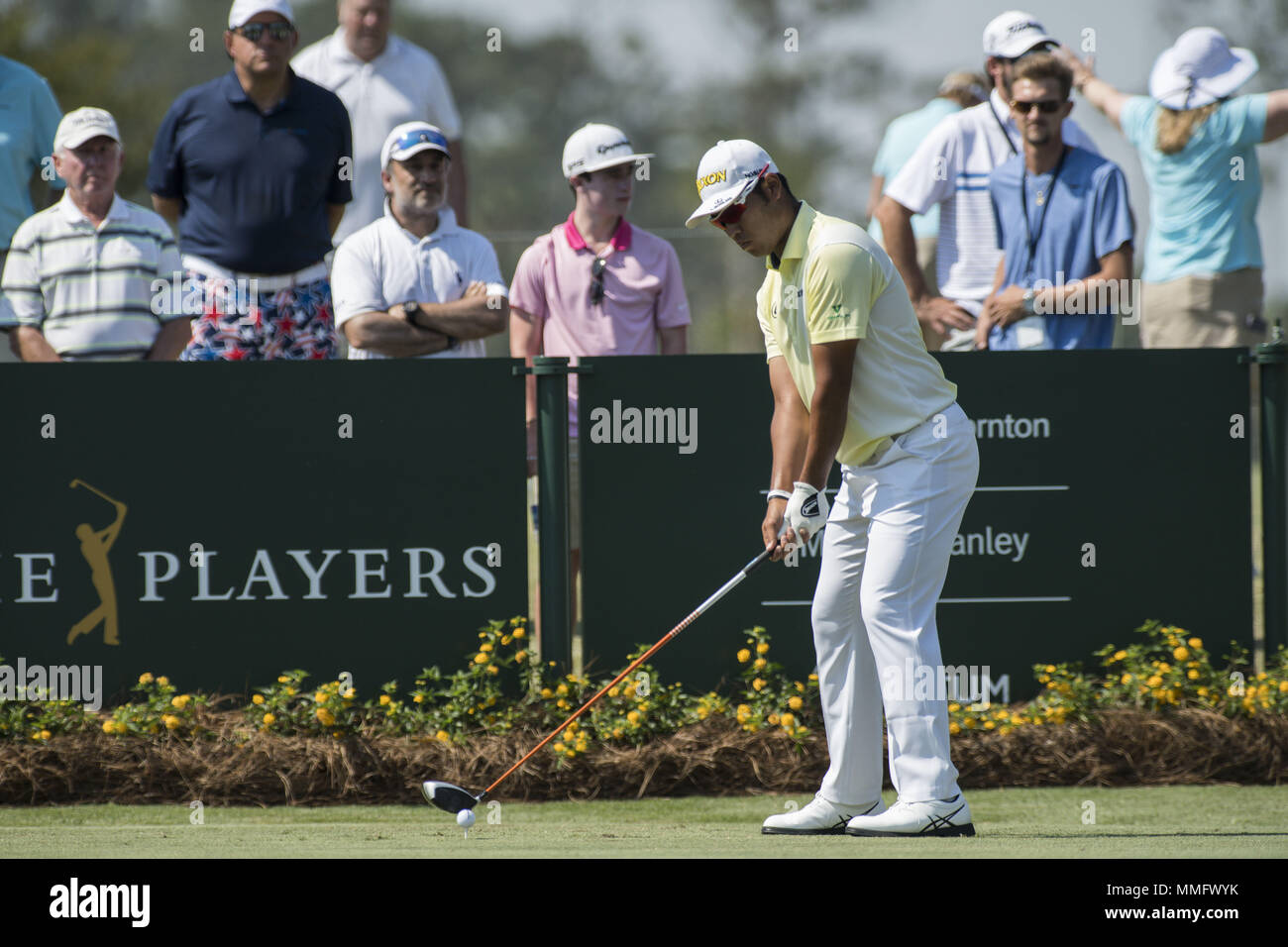 Ponte Vedra Beach, Florida, USA. 11th May, 2018. Hideki Matsuyama during round 2 of The Players Championship at Sawgrass on May 11, 2018. Credit: Dalton Hamm/via ZUMA Wire/ZUMA Wire/Alamy Live News Stock Photo