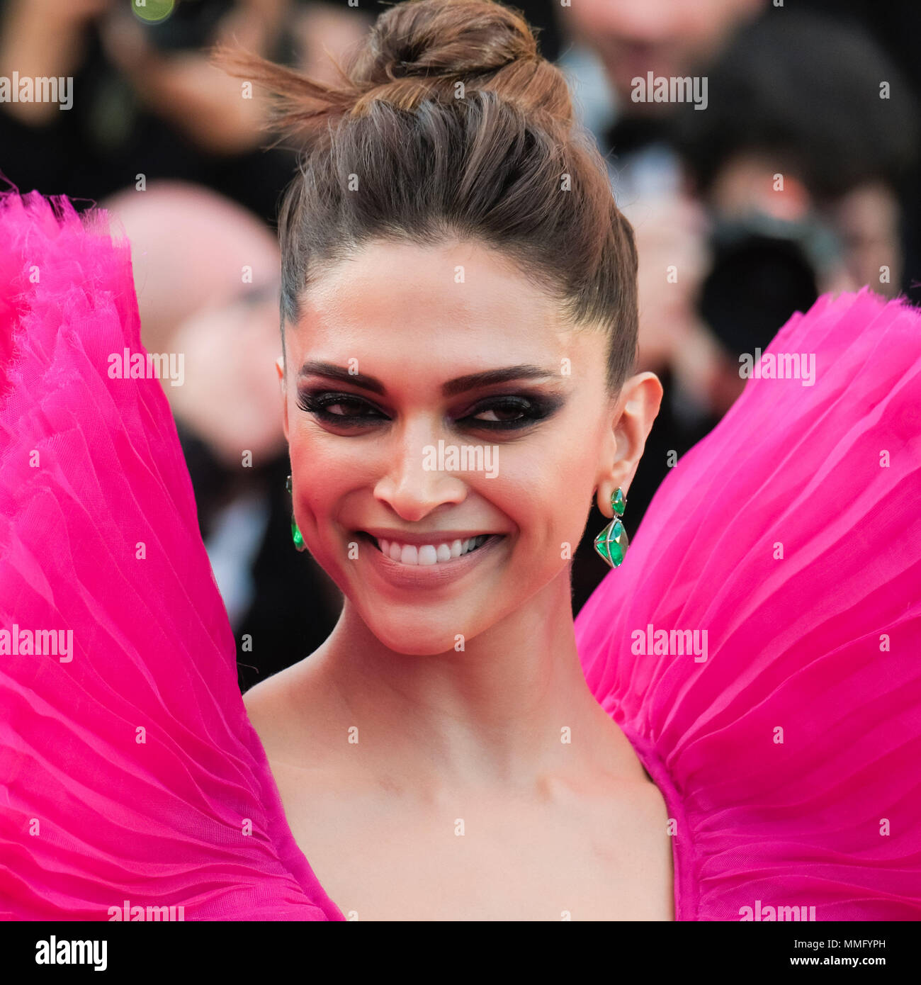Cannes, France. 11th May 2018. Deepika Padukone on the 'Ash Is Purest White' Red Carpet on Friday 11 May 2018 as part of the 71st International Cannes Film Festival held at Palais des Festivals, Cannes. Pictured: Deepika Padukone. Picture by Julie Edwards. Credit: Julie Edwards/Alamy Live News Stock Photo