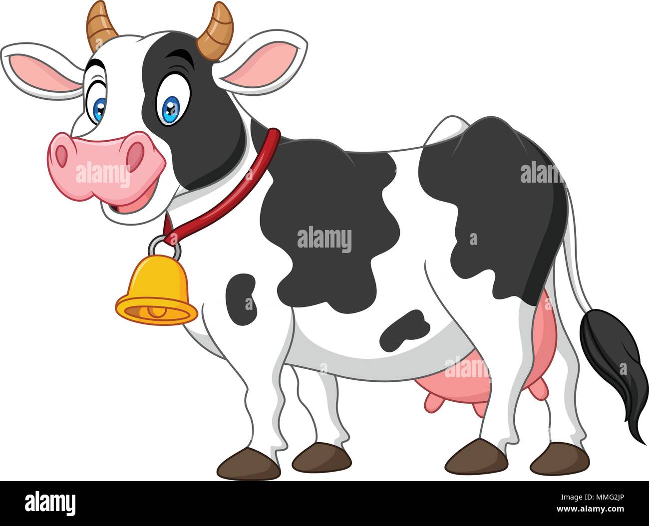 Cartoon happy cow Stock Vector Image & Art - Alamy