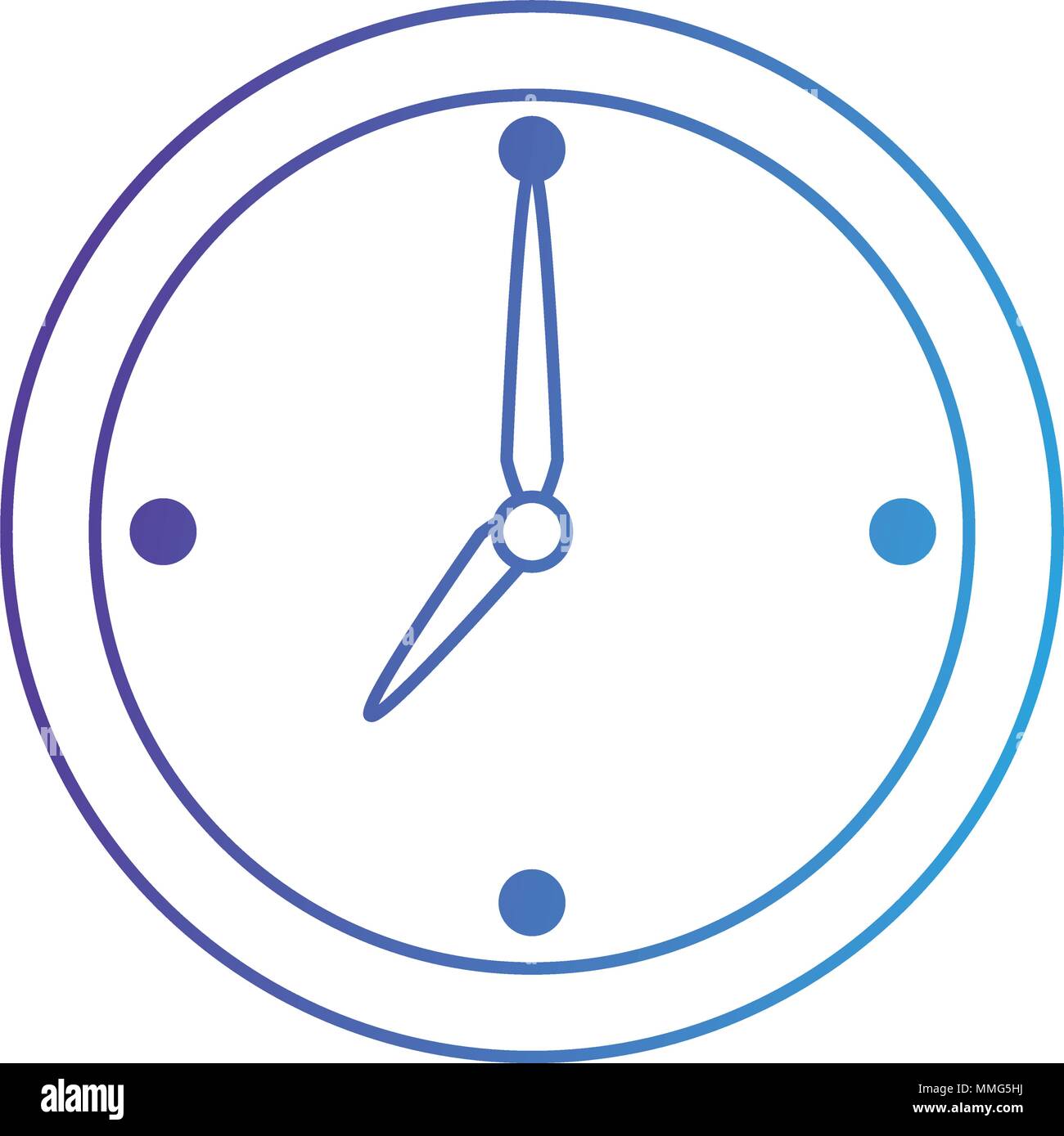time clock isolated icon Stock Vector Image & Art - Alamy