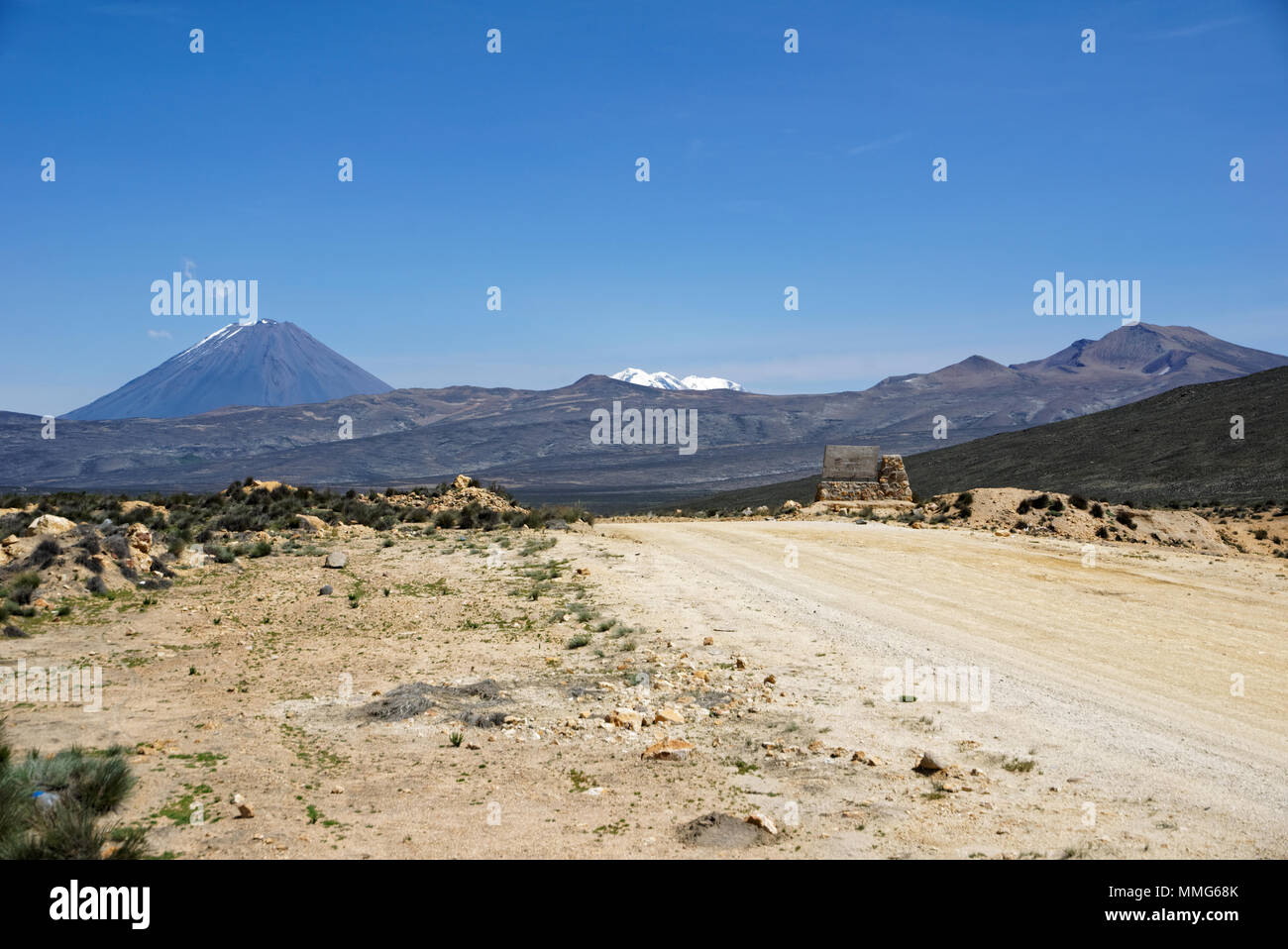 Misti Mountain Landscapes Stock Photo
