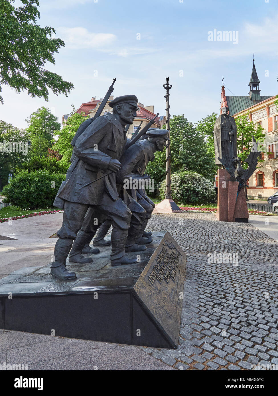 Krakow Monument for the Legions of Marshall Jozef Pilsudski Poland Stock Photo