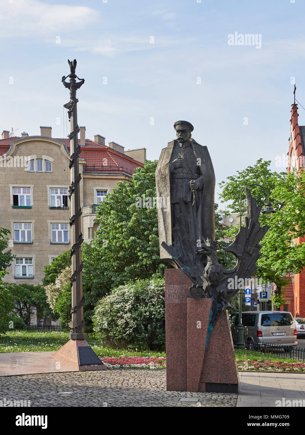 Krakow Monument for the Legions of Marshall Jozef Pilsudski Poland Stock Photo