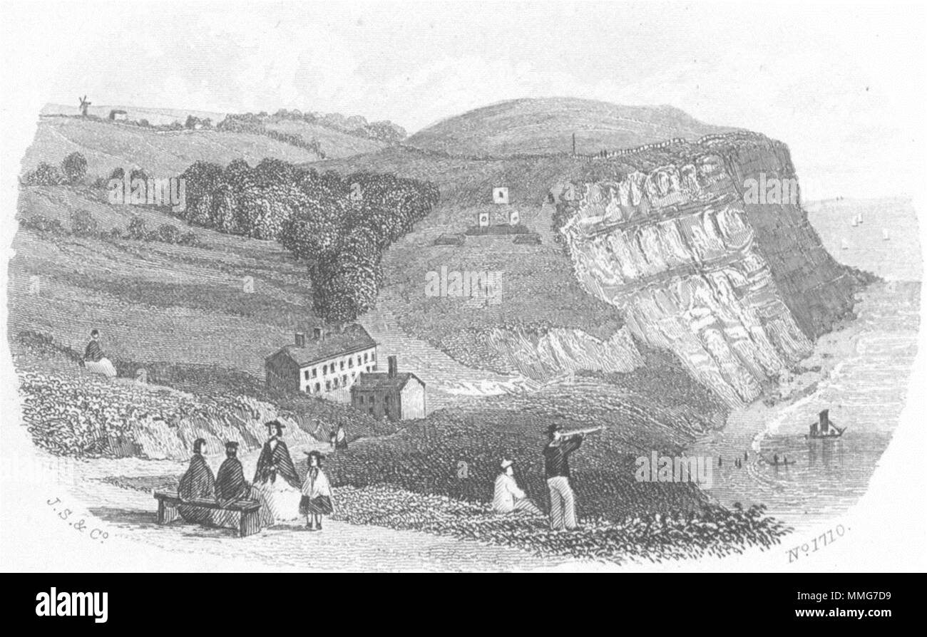 SUSSEX. Ecclesborne. Kershaw 1860 old antique vintage print picture