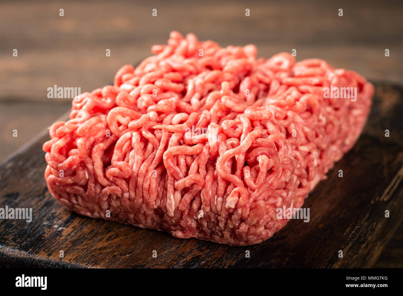 Fresh raw beef minced meat Stock Photo