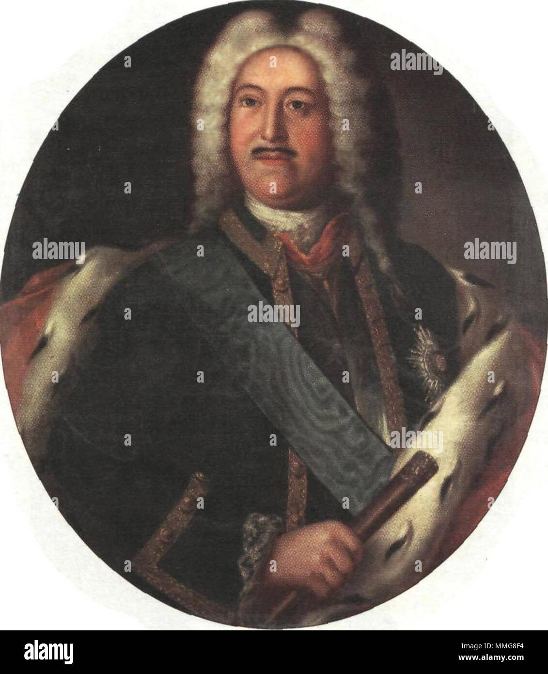 Prince Mikhail Mikhailovich Golitsyn (1675 – 1730) Russian field marshal. Stock Photo