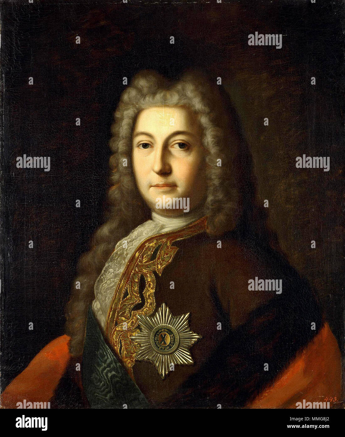 Count Andrey Ivanovich Osterman (1686  – 1747) Russian statesman Stock Photo