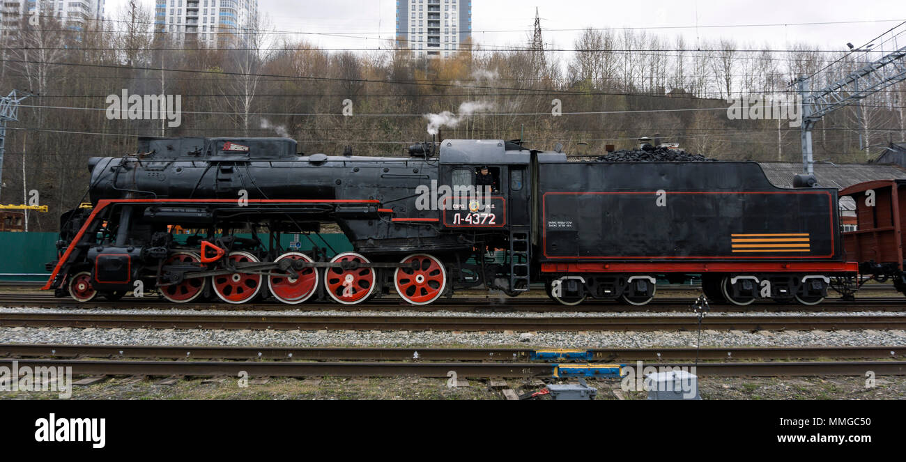 Soviet L Class Perm, Russia - May 09, 2018: functioning Soviet class L steam ...