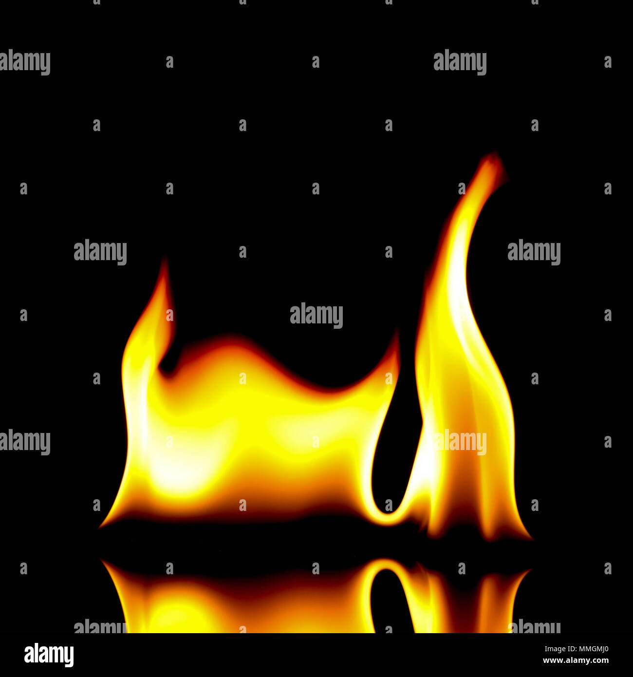 very hot fire abstract background. fire on the black background Stock ...