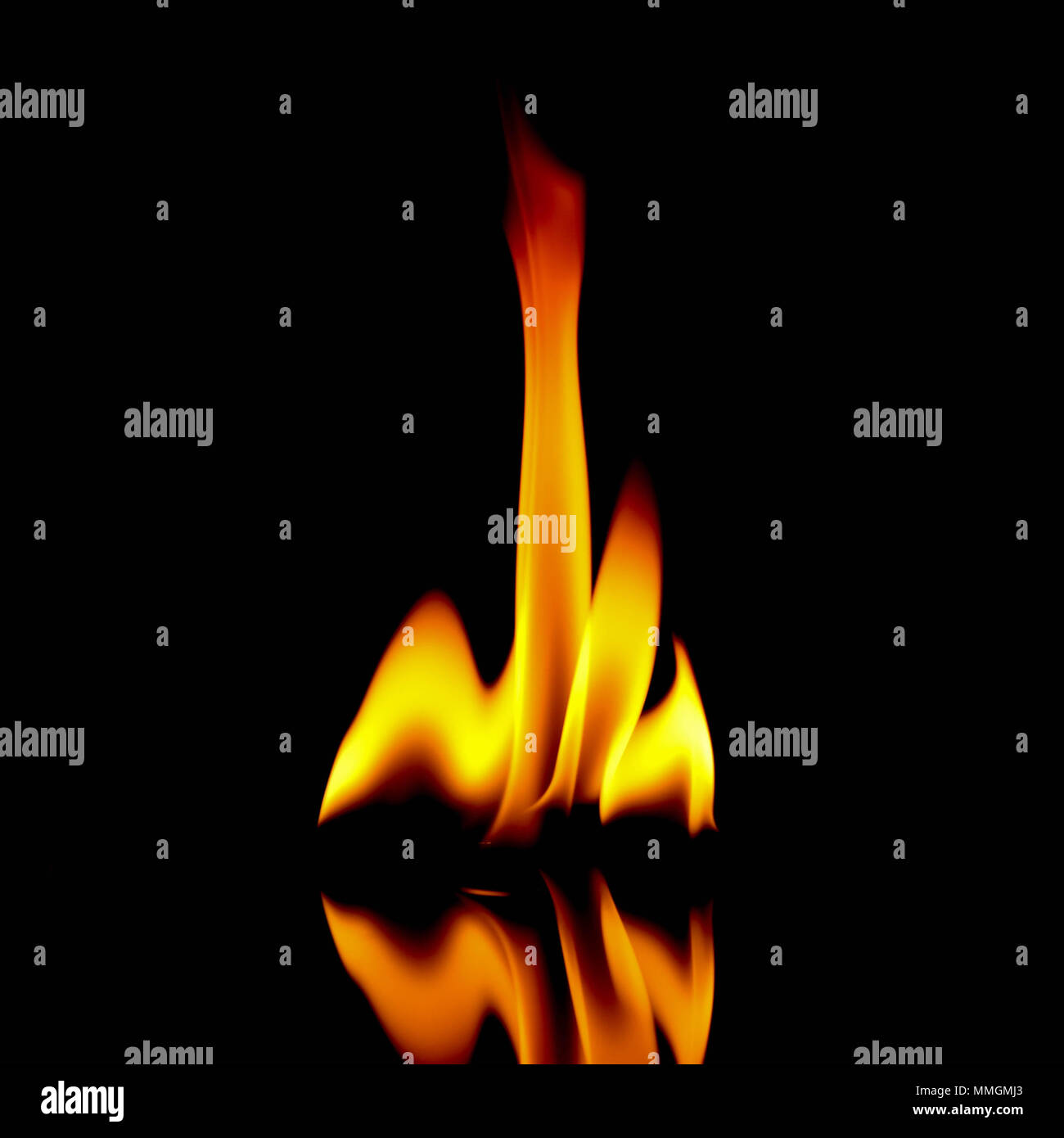 very hot fire abstract background. fire on the black background Stock ...
