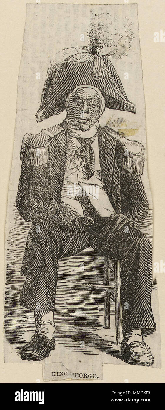 . English: 'King George' [KIng George Tupou I of Tonga, c. 1797 - 1893].  . circa 1875. Admiral Edward Gennys Fanshawe (27 November 1814 – 21 October 1906). Edward Gennys Fanshawe, King George Stock Photo