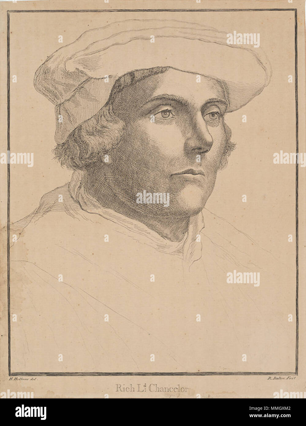 . Richard Rich, 1st Baron Rich (1496/7-1567)  . Unknown date. After Hans Holbein the Younger 14 1stLordRich Stock Photo