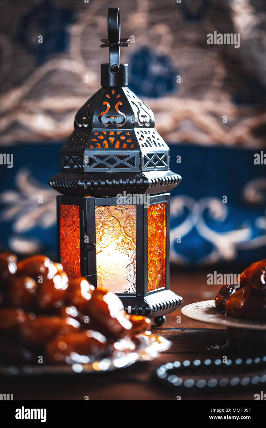 The Muslim feast of the holy month of Ramadan Kareem. Beautiful ...