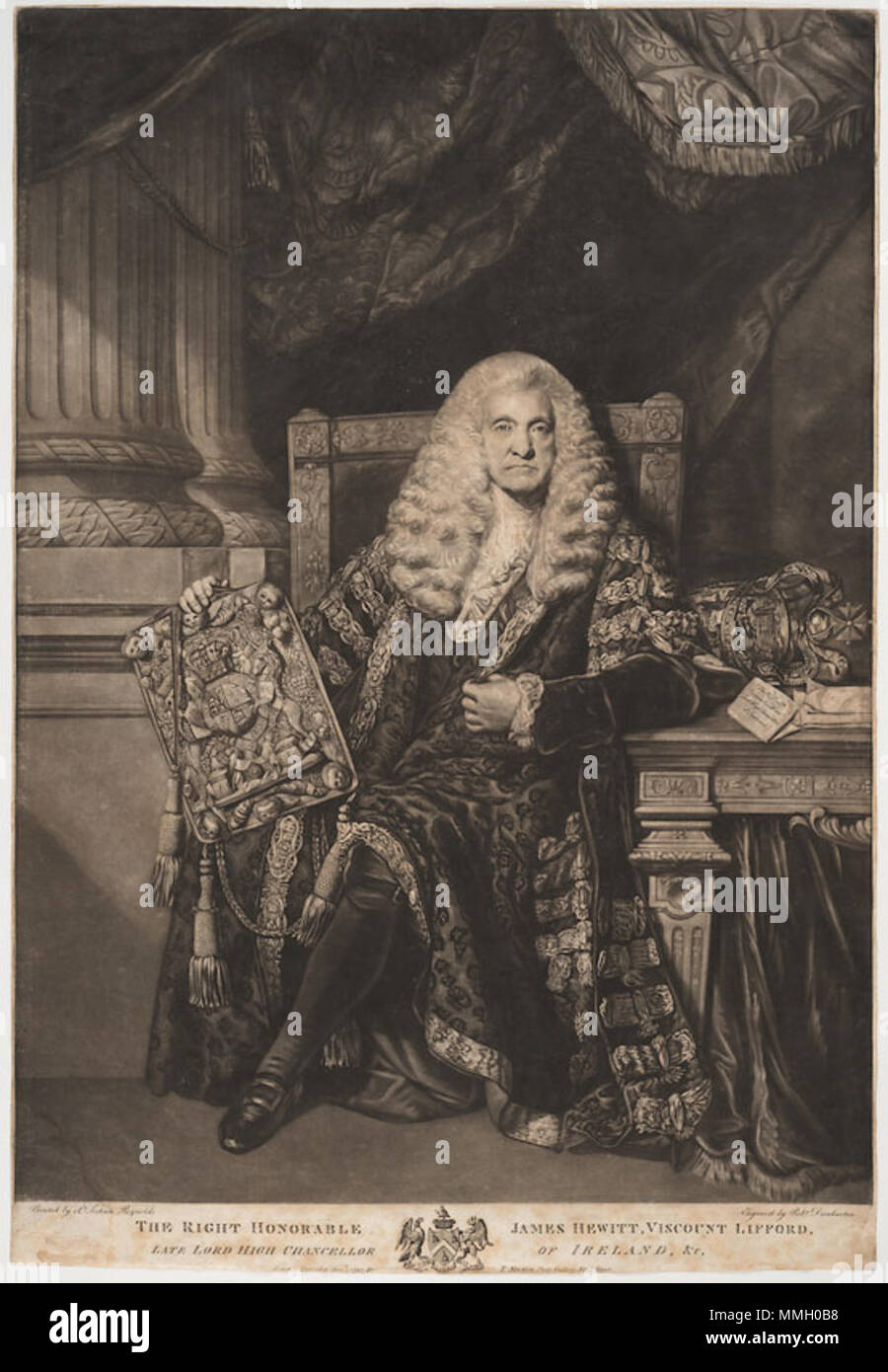 Portrait of James Hewitt, 1st Viscount Lifford (1712-1789). 1790. 1stViscountLifford2 Stock Photo