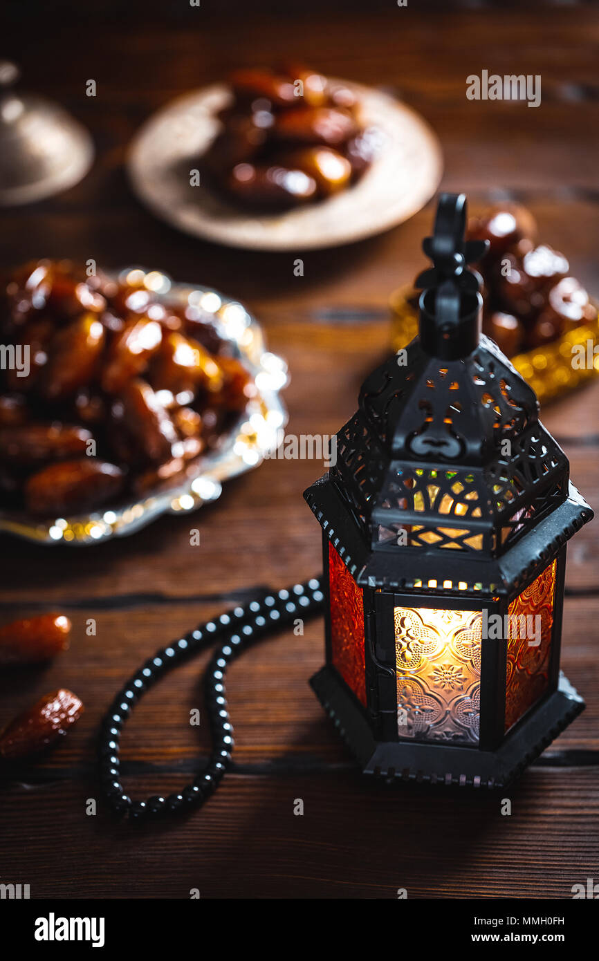 The Muslim feast of the holy month of Ramadan Kareem. Beautiful ...