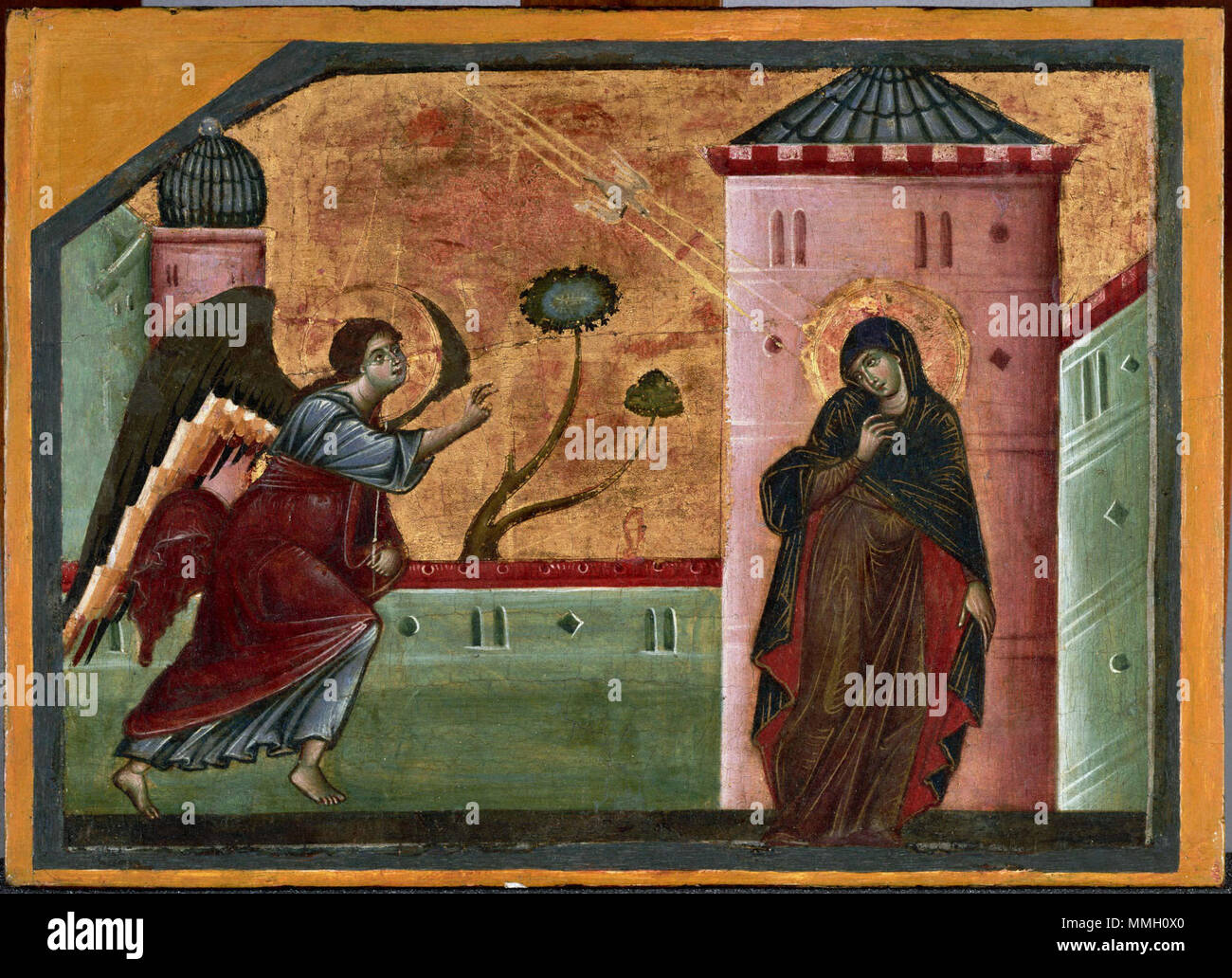 English: The Annunciation . 1270s. Guido Da Siena - Annunciation - WGA10979 Stock Photo