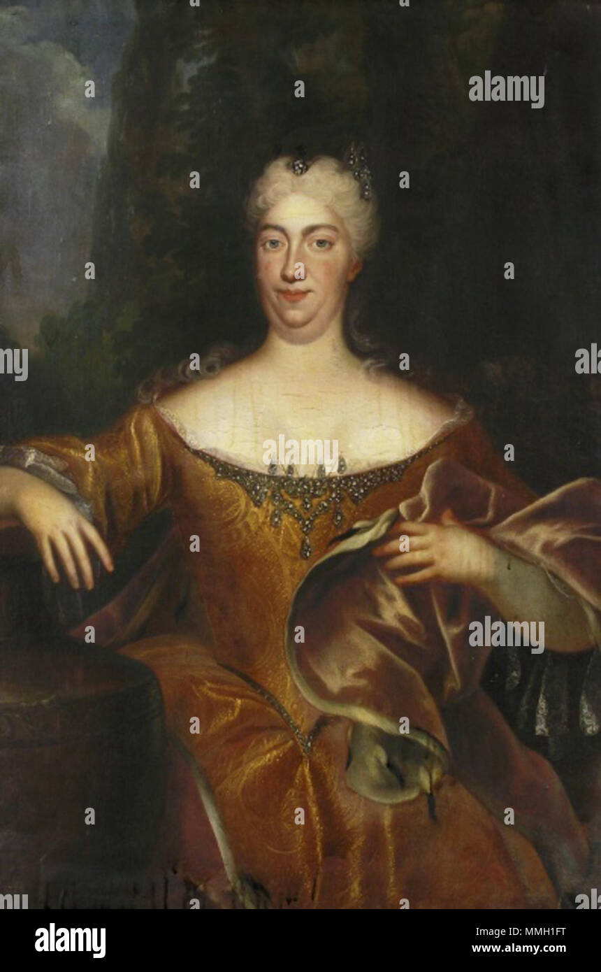 Eleonora Amálie Magdalena, rozená princezna z Lobkowitz 1682 - 1741 CK 00000 Eleonora Amálie Stock Photo