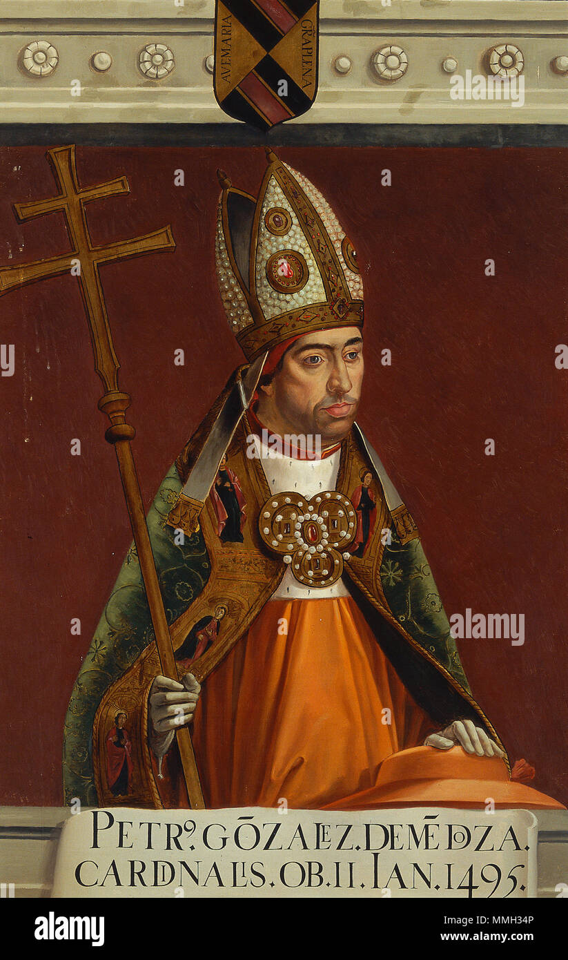 El cardenal Pedro González de Mendoza (Museo del Prado) Stock Photo