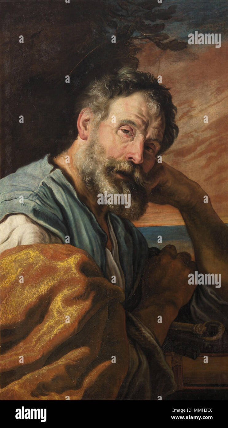 Deutsch: Reuiger Petrus . Deutsch: um 1613 . Domenico Fetti 003 Stock Photo - Alamy