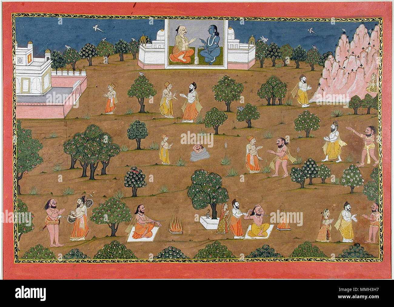 . English: Series Title: The Ancient Text of the Lord Suite Name: Bhagavata Purana Creation Date: ca. 1750 Display Dimensions: 12 11/16 in. x 17 5/16 in. (32.2 cm x 44 cm) Credit Line: Edwin Binney 3rd Collection Accession Number: 1990.985 Collection: The San Diego Museum of Art  . 15 October 2001, 10:12:09. English: thesandiegomuseumofartcollection Adventures in the jungle (6125118372) Stock Photo