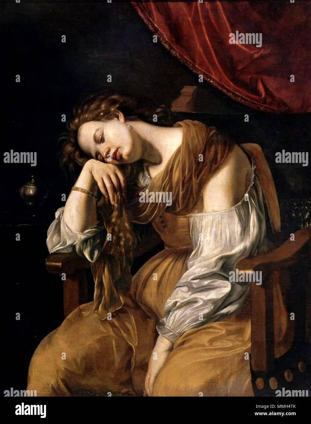 Maria Maddalena Come La Malinconia Artemisia Gentileschi / Артемизия Джентилески (1593-1653) - Maria