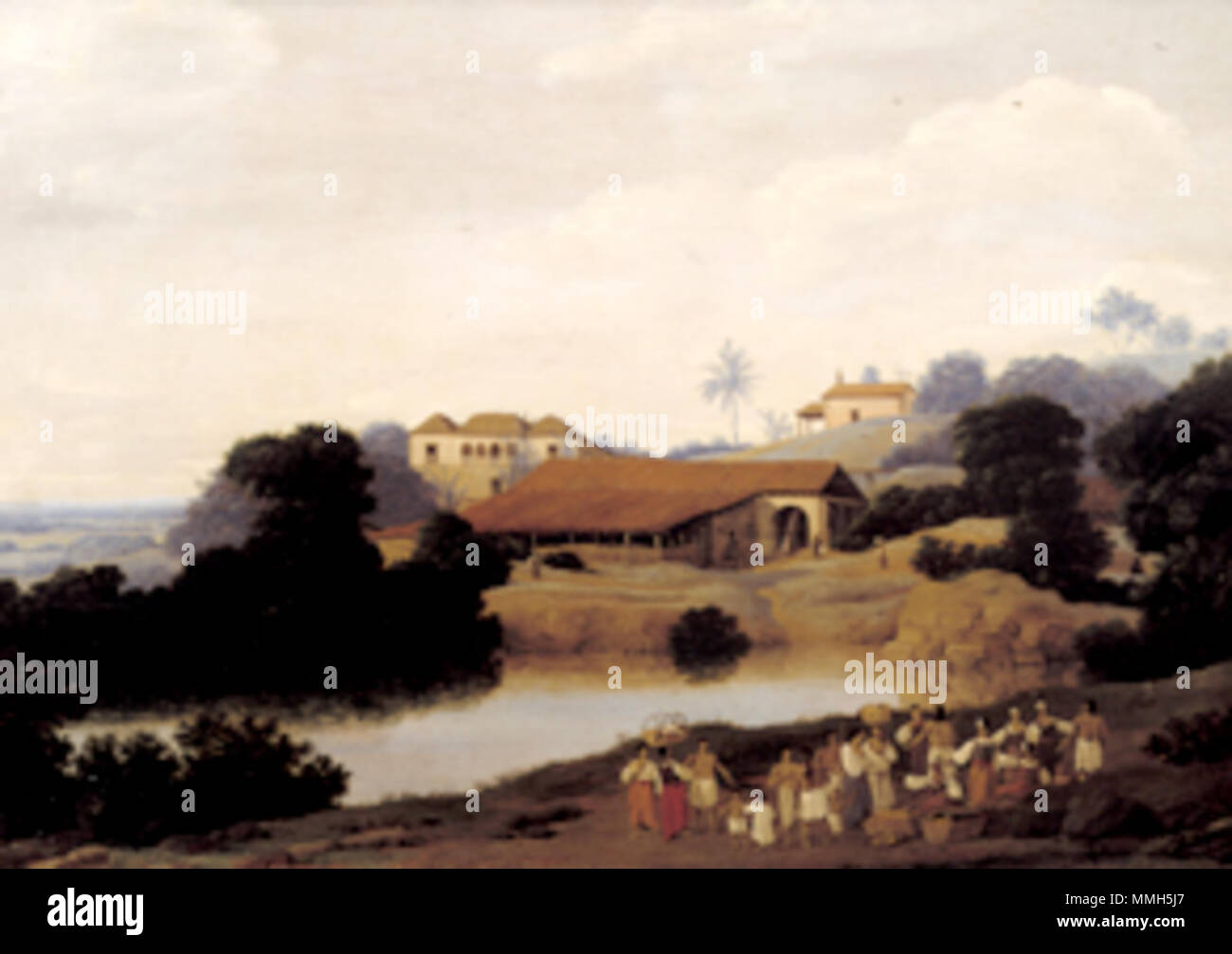 Deutsch: Brasilianische Landschaft English: Brasilian landscape . 1652. Brasilianische Landschaft Stock Photo
