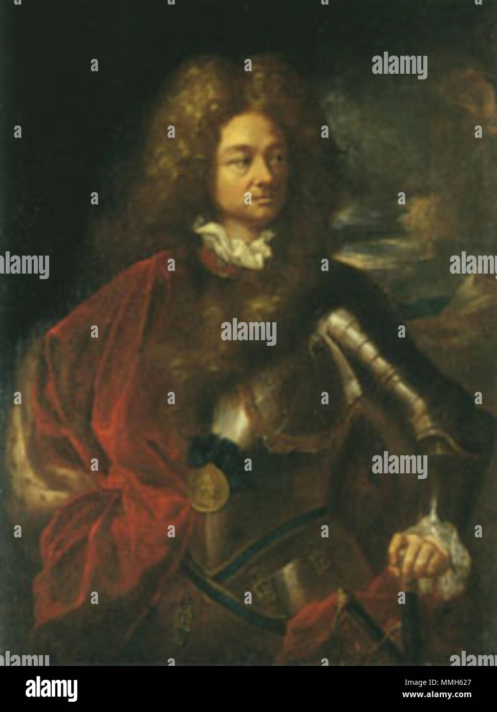 Portrait du colonel Albert Manuel. circa 1695. Guerra colonel Albert ...